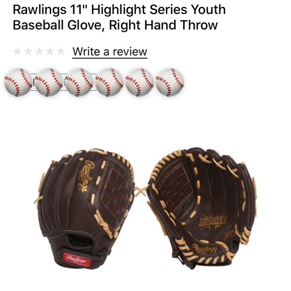 rawlings highlight series baseball glove